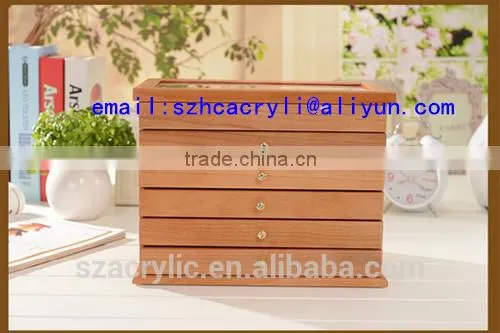Wooden Drawer Jewelry Organizerboxes photo-2
