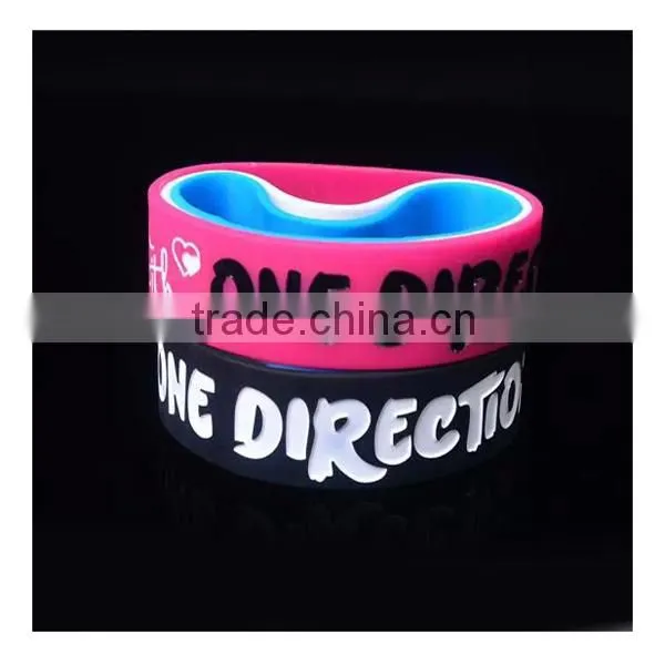 Debossed Inkfilled Silicone Wristband/silicone Wristband