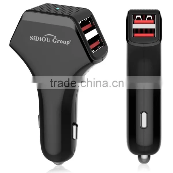 Sidiou Group 4 USB Port Car Charger High Output Car Charger for IOS and Andriod Devices photo-2