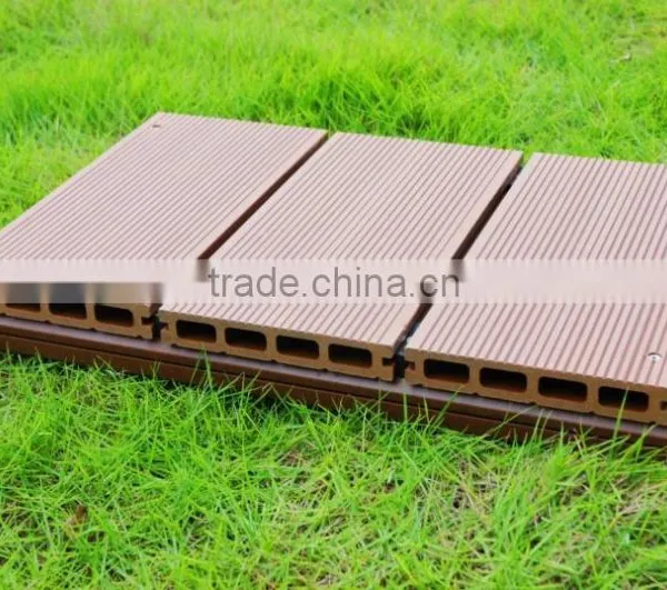 Outdoor Deck Flooring Tile pe WPC Decking Panel photo-2