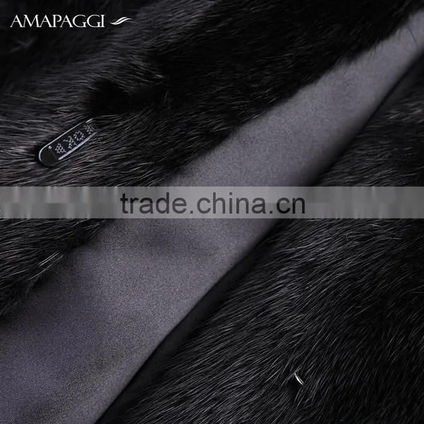 Wholesale Fashion Short Mink Fur Coat Hooded photo-4