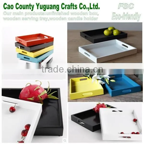 Wooden Color Tray,finished Tray,wooden Serving Tray