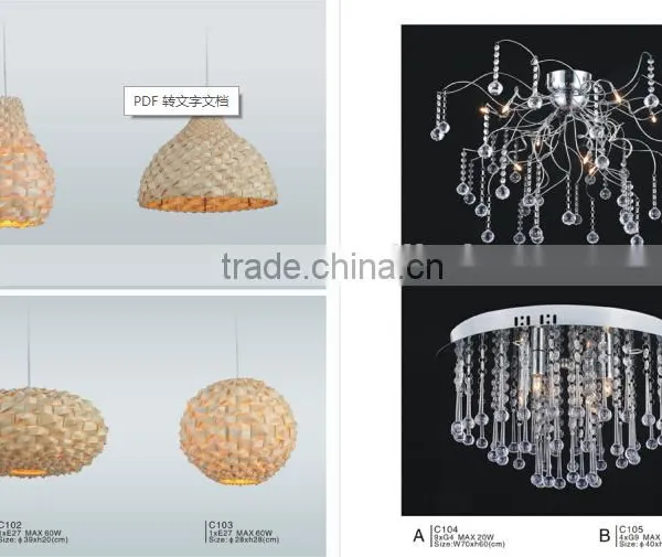 Bent Wood Contemporary Pendant Lights/lamps Modern Ceiling Lights/lamps photo-5