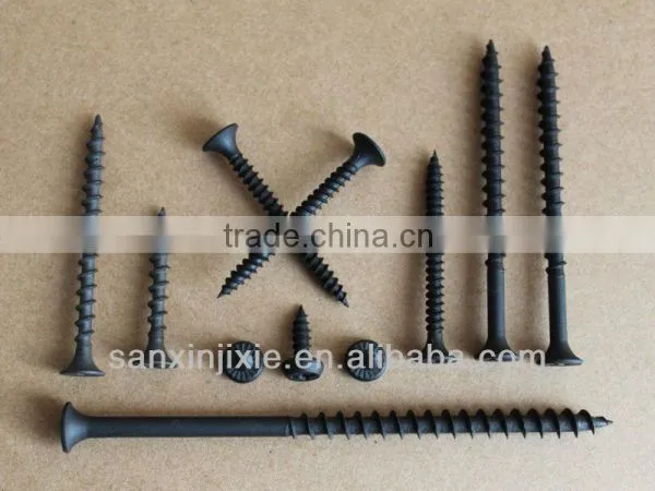 Countersunk Philips Bugel Head Black Phosphate Drywall Screws photo-2
