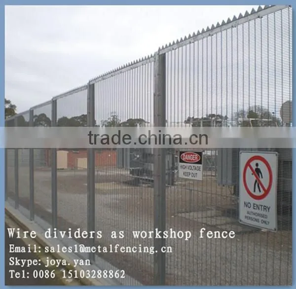 Made in China Enclosure Security Screen Panels Solid H Piers Supported High Security Anti Climb 358 Grill Fence Panels photo-4
