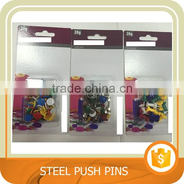 Cheap home and office desk accessories, thumb tacks, steel push pins. Trade assurance.