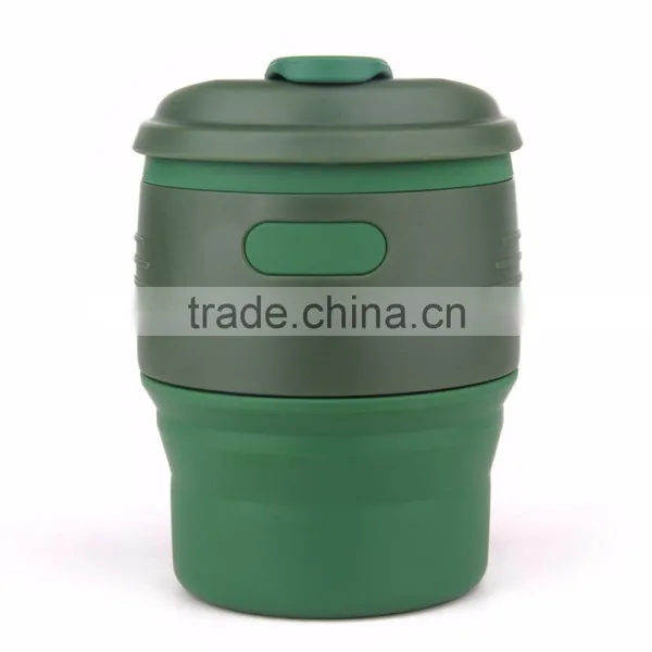 BPA Free FDA Approved Collapsible Silicone Coffee Cup photo-6