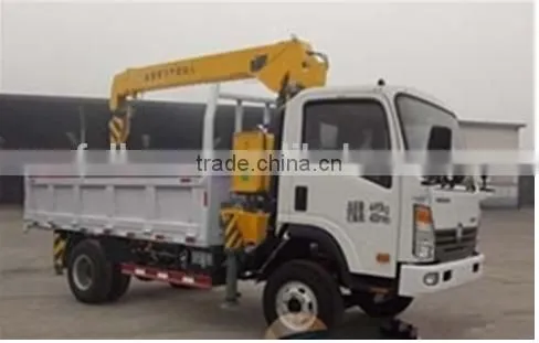 SINOTRUK HOWO 4X2 3 TON TRUCK CRANE FOR SALE photo-2