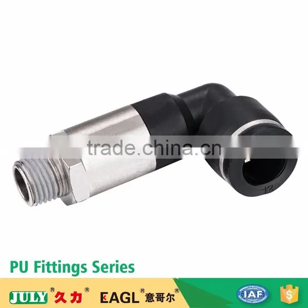 JULY Manufactory Made Push-in Type Black Plastic Gas Pipe Fittings photo-3