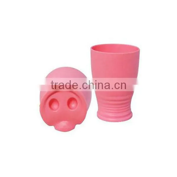 Silicone Pig Snout,Pig Shape Silicone Mug,Carton Figure Mug photo-4