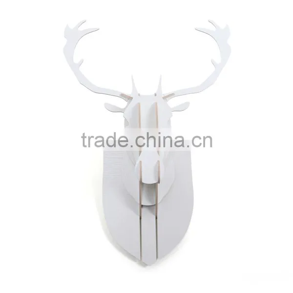 DIY 3D Cut Model Kit- Wooden Puzzle Kit for Educational &Wall Decor - Construct a Creative& Visual Model on Your Own Deer Head photo-6