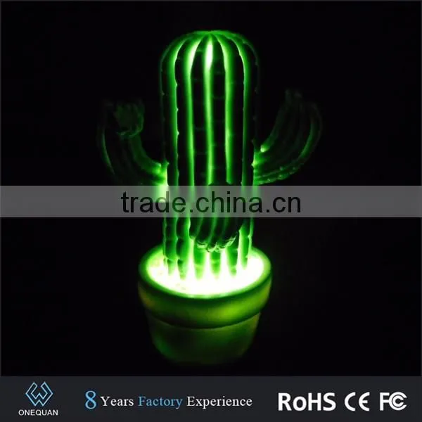 Cactus Night Lamp Promotion Lighting Hotel Bedside Light Black photo-5
