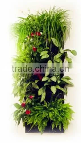 4 Pouch Vertical Hanging Wall Fabric Pot Container photo-3