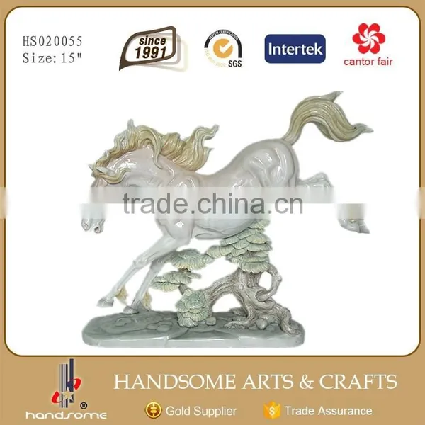 14 Inch Resin Craft Home Decoration Lifelike Animal Horse Statue photo-4