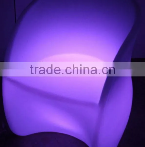Luxy Hotel Lounge Led Illuminated Chair Sets / RGB Color Adjustable PE Material Sofa and Chair Sets photo-2