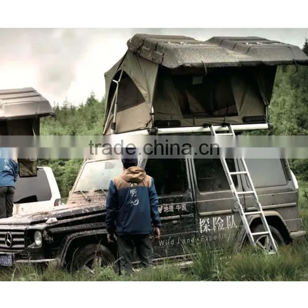 Foldable Family Polyester Waterproof Ultralight Wildland Campng Car Roof Top Tent photo-2