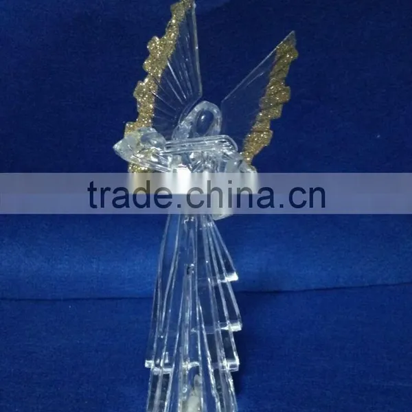 Artificial Plastic PS LED Angels Figurines Decorative photo-3
