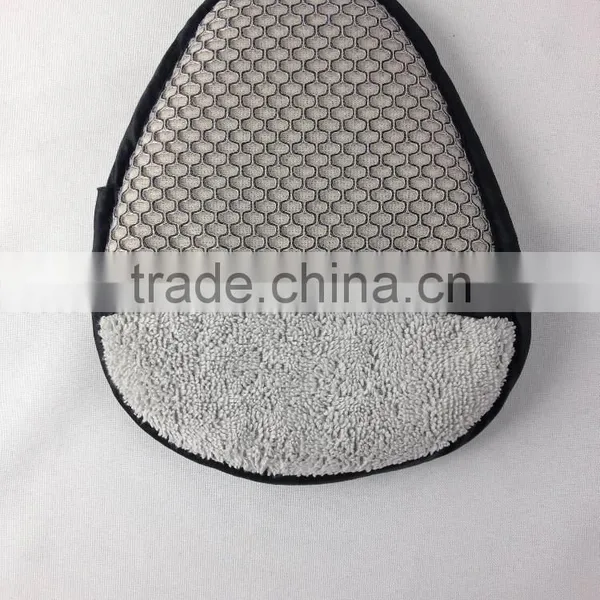 2015 Newest Double Sides Microfiber Wheel Detailer Towel With Scrub Netting photo-2