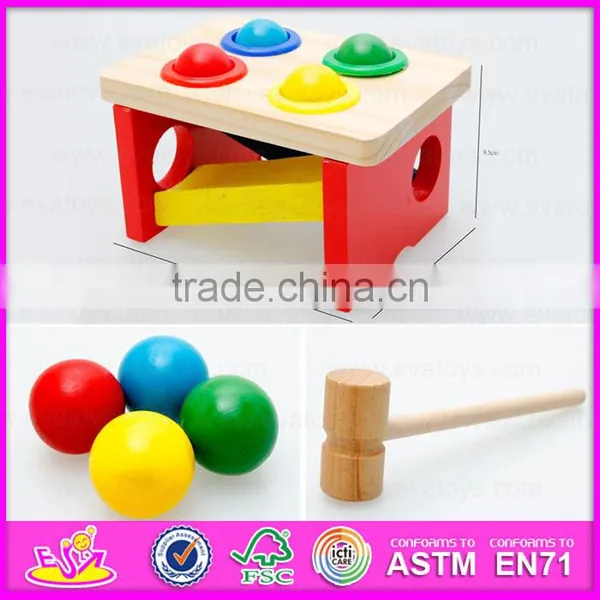 2016 Hot Sale Baby Wooden Toy Hammer W11G023 photo-2