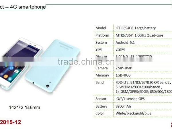 LTE8S5408 5.0" High End Mobile Phone Wholesale photo-3
