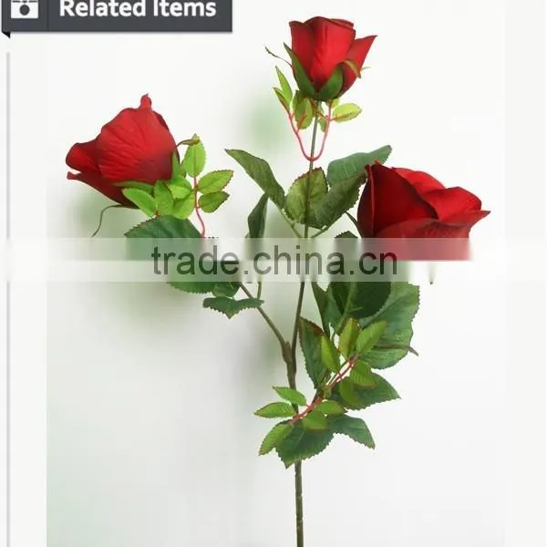High Quality Artificial Flowers Amaryllis 3 Flowers--1bud for Party photo-5