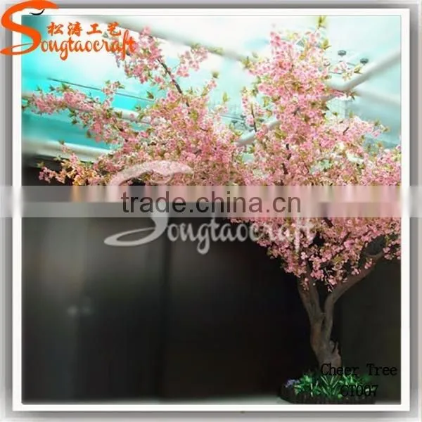 Nice Quality Large Outdoor Silk Light Pink Artitificial Cherry Blossom Trees photo-4