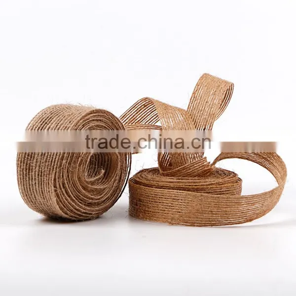 Cheap 25mm Wired Burlap Ribbon photo-4