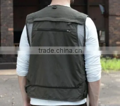 Worested Cotton and Polyester Hawking Fishing Hunting Vest With Multipockets photo-3