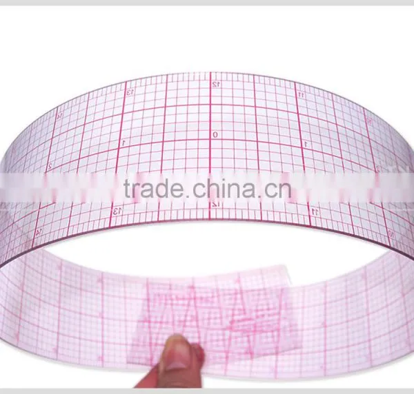 2"*24" Straight Flexible 1.2mm Thickness Inch Plastic Garment Ruler for Fashion Design#8248 photo-5