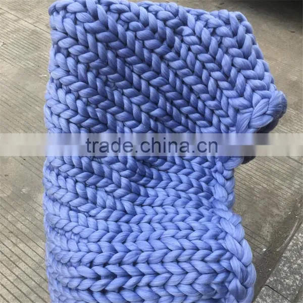 Fashion Simplicity Style Woolen Blanket Super Soft Coarse Wool Air-conditioning Blanket for Sofa Nap Blanket photo-5