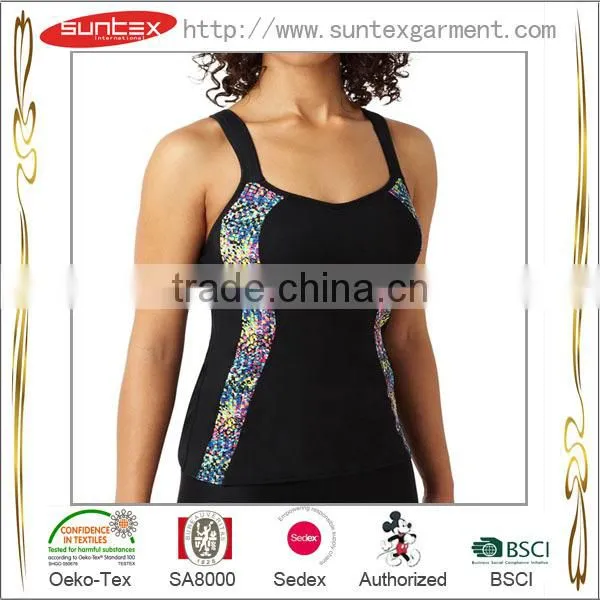 Suntex Women Hot Sale Fitness Gym Wear Men Tank Vest Sports Tank Top photo-5