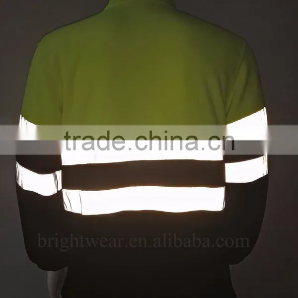 Two-color High Visibility Polar Jacket With Reflective Tapes in Body and Arms photo-4