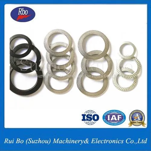 Black Finishing DIN9250 Double Side Knurl Lock Washers With ISO
