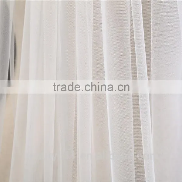2017 Wholesale Wholesale White Wedding Lace Bridal Veils Fashionable Long Tulle Bridal Veils photo-3