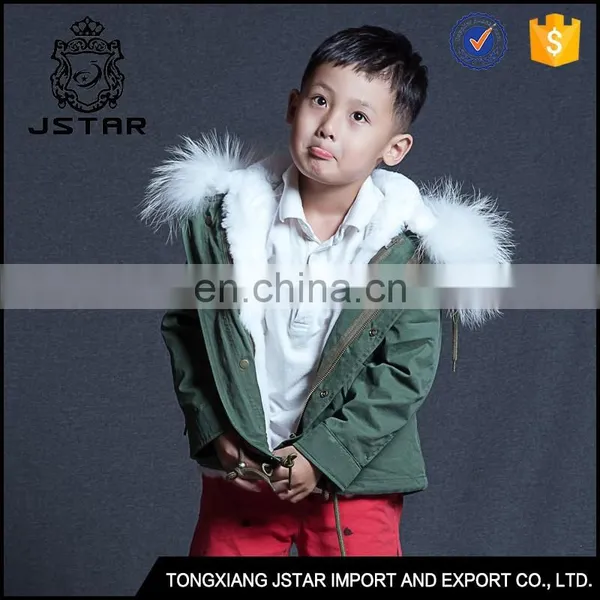 Army Green Style Wholesale Kids Russian Fox Fur Coats,kids Fur Coat photo-2