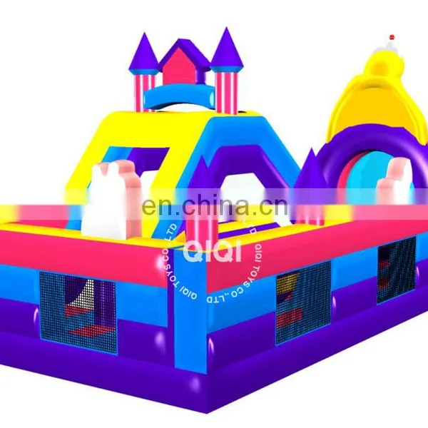 Princess Inflatable Bounce n Castle Obstacle Course for Beauty Girl photo-2