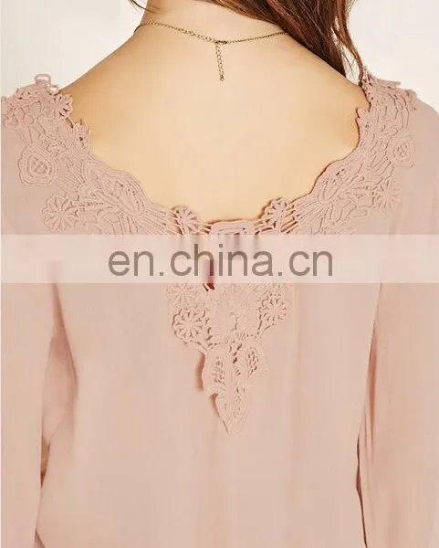Ladies Long Sleeve Crocheted Top photo-5