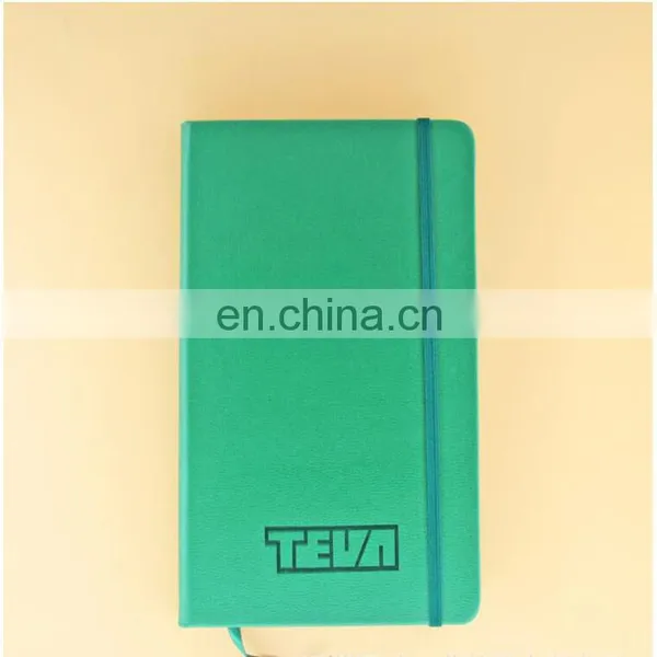 Manufacture Customized Stationery Green Hardcover School Custom Notebook With Elastic Clousure photo-2