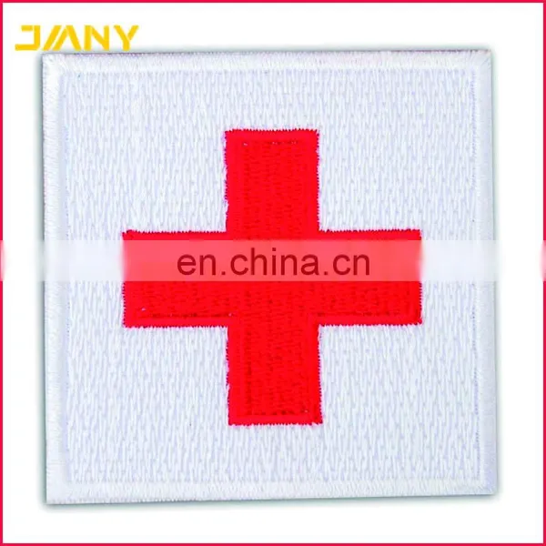 Custom Red Cross Military Medical Fraternal Embroidered Iron on Patches photo-5