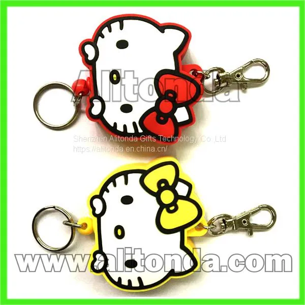 Custom Soft Pvc Cartoon Easy to Pull Buckle Badge Reel for Keys Certificate photo-5