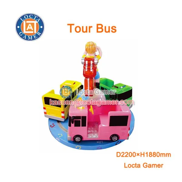 Zhongshan Amusement Playground Mini Carousel Tour Bus Rides Kiddie Rides