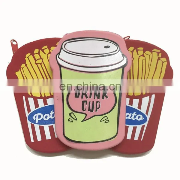 Custom Creative Silicone Wallet Cups Shape Zipper Kids Mini Change Money Bag Cheap Coin Purse photo-6