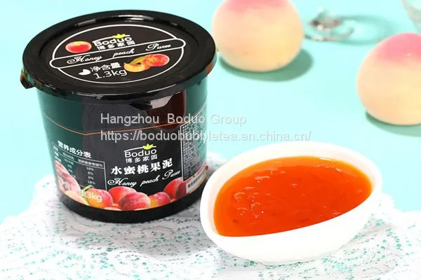 Boduo Juicy Peach Puree Fruit Flavored Jam photo-4