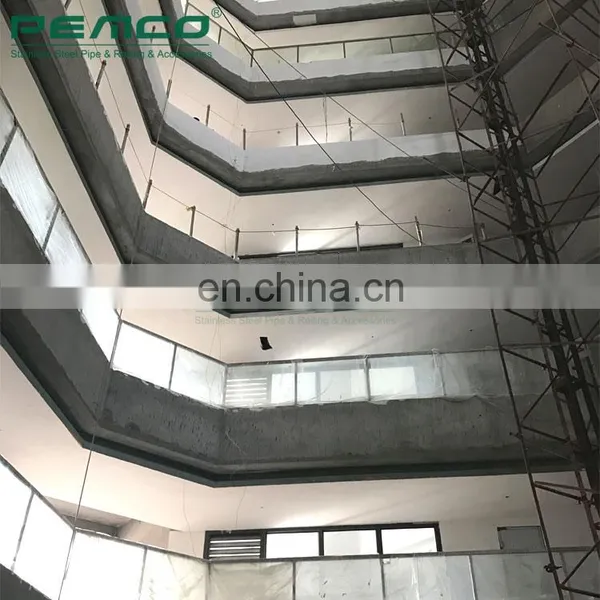 Project Railing Factory Residential Building Balustrades Handrails Design Stainless Steel Glass Railing photo-6