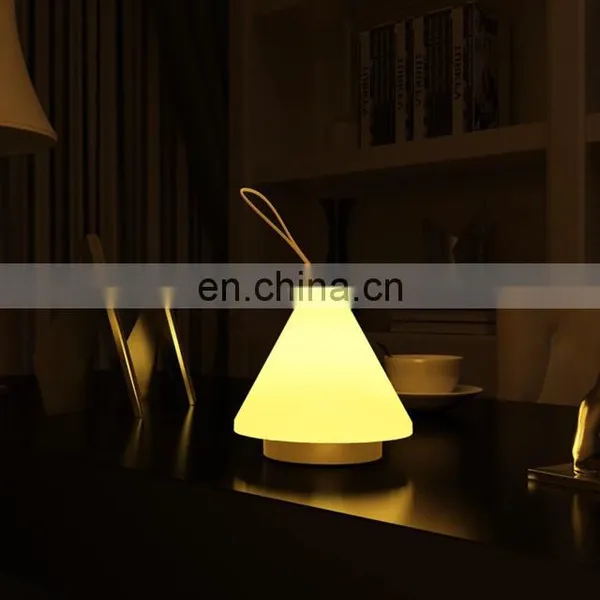 Excellent Quality Plastic Pyramid Light Night Led Eye Protection Bedside Lamps for Evening photo-4