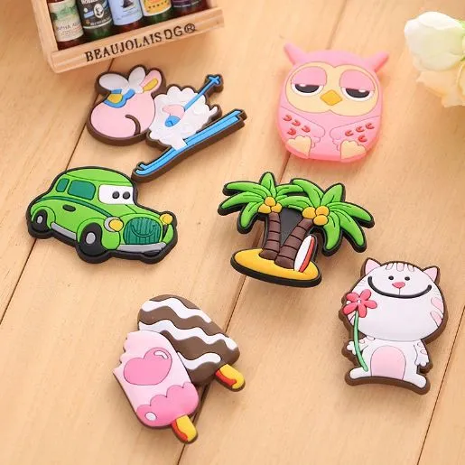 The Newest Wholesale Cute Cartoon Logo Soft PVC Refrige Magnet for Kids Gifts photo-2