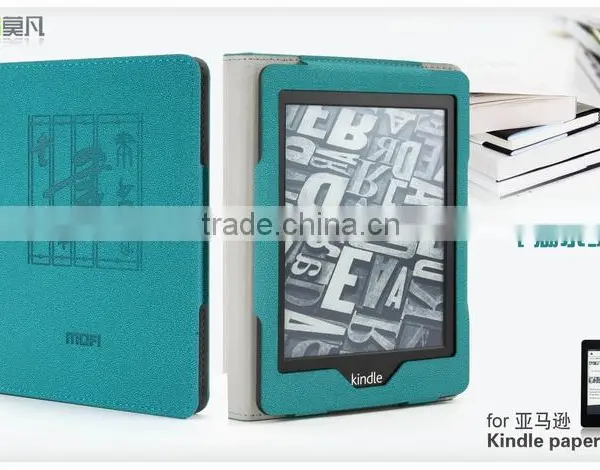 MOFi Wholesale Waterproof Leather Flip Case Cover for Amazon Kindle Paperwhite photo-4