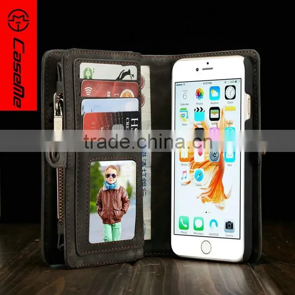 Leather Durable Flip Pouch Case Cover,Wallet Card Holder Phone Case for Iphone 6 photo-2