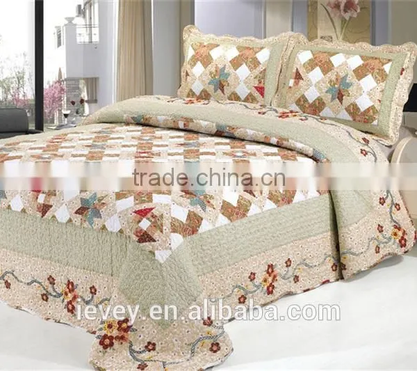 King Size Cotton Cheap Top Quality Plain Style Reactive Printed Wholesale Comforter Sets Bedding photo-3