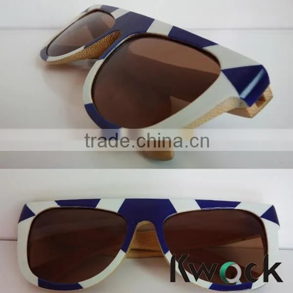 Cheap Natural Wooden Sunglasses Vintage Color Painting Change Bamboo Sunglasses Wholesale Quality Choice photo-3